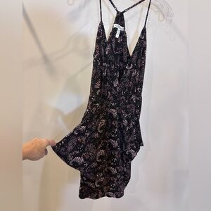 BCBGeneration Floral Paisley Black Dress